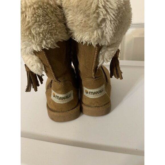 Boots‎ Girls Makalu California Tan 11 M Very Nice Faux Fur Inside - Picture 5 of 7